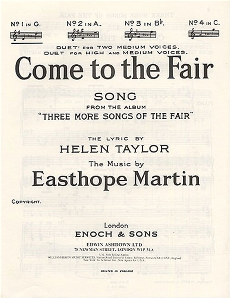 Come To The Fair In G Major