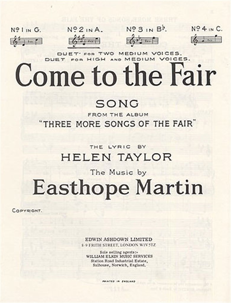 Come To The Fair In G Major
