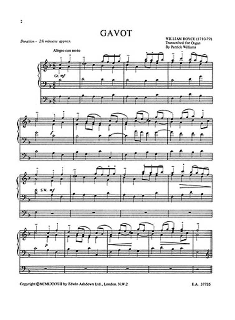 Gavot From Symphony No. 4