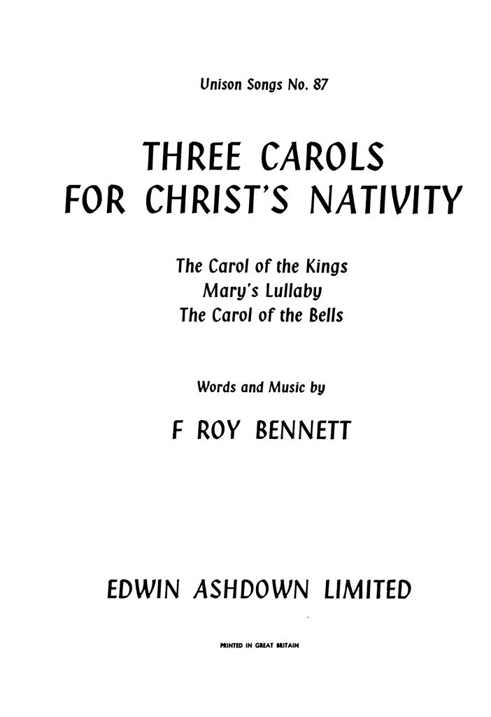 Three Carols For Christs Nativity