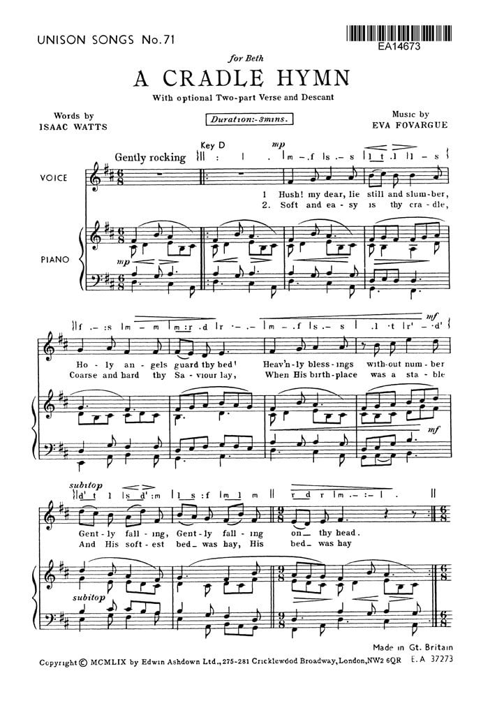 Cradle Hymn