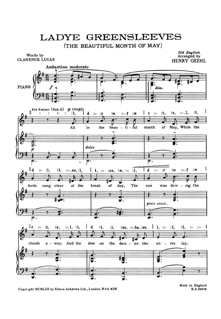 Ladye Greensleeves