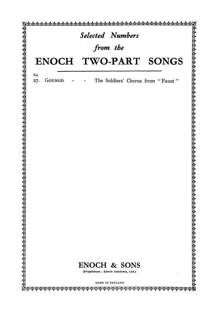 The Soldiers Chorus From Faust
