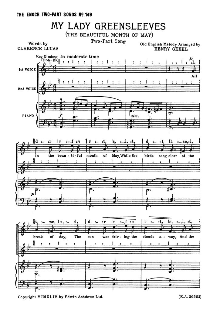 My Lady Greensleeves