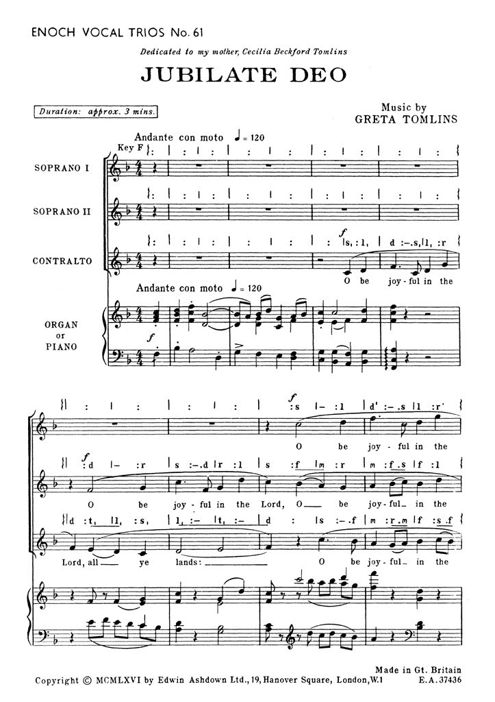 Jubilate Deo