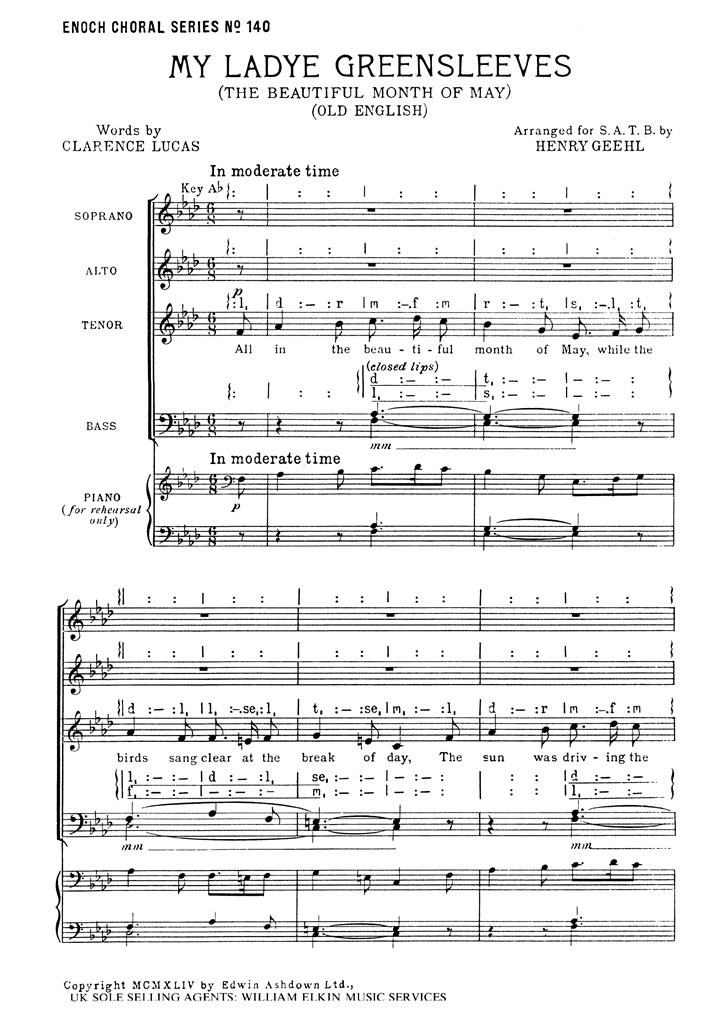 My Lady Greensleeves