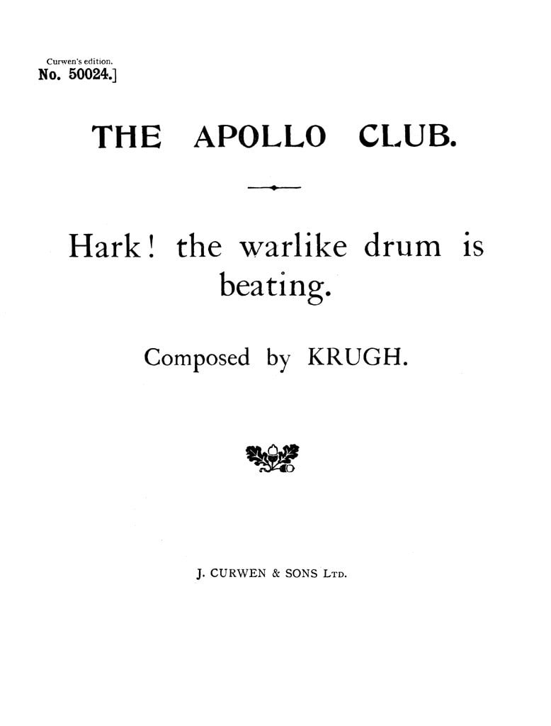 Hark! The Warlike Drum Is Beating
