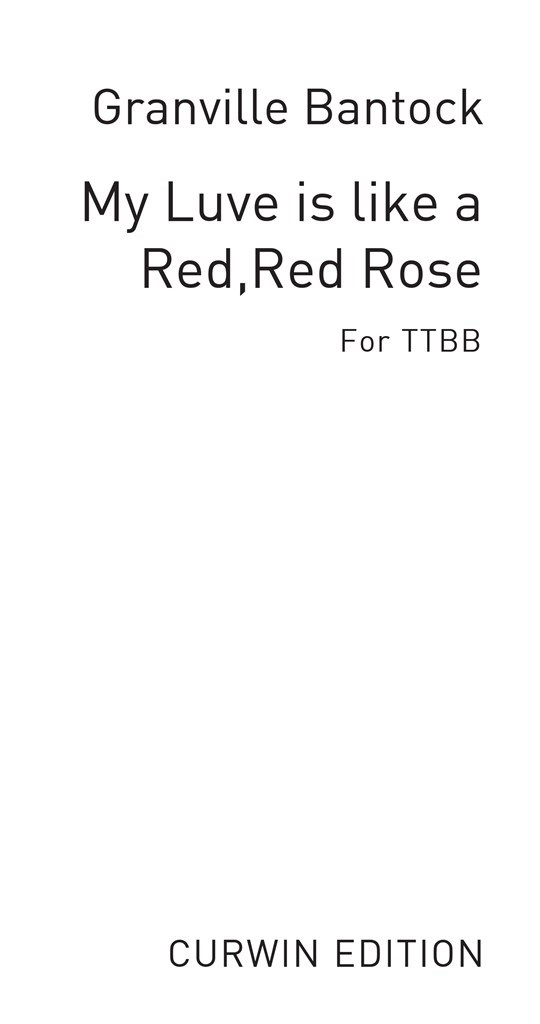 My Luve Is Like A Red, Red Rose
