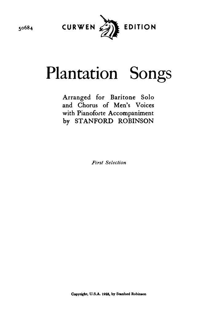 Plantation Songs
