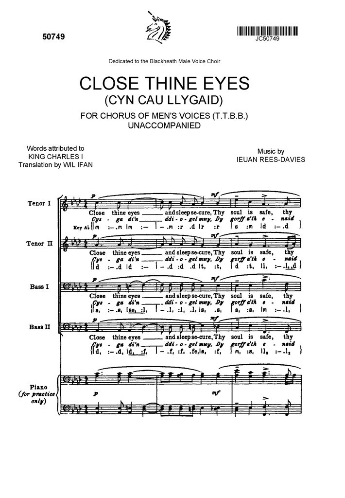 Close Thine Eyes