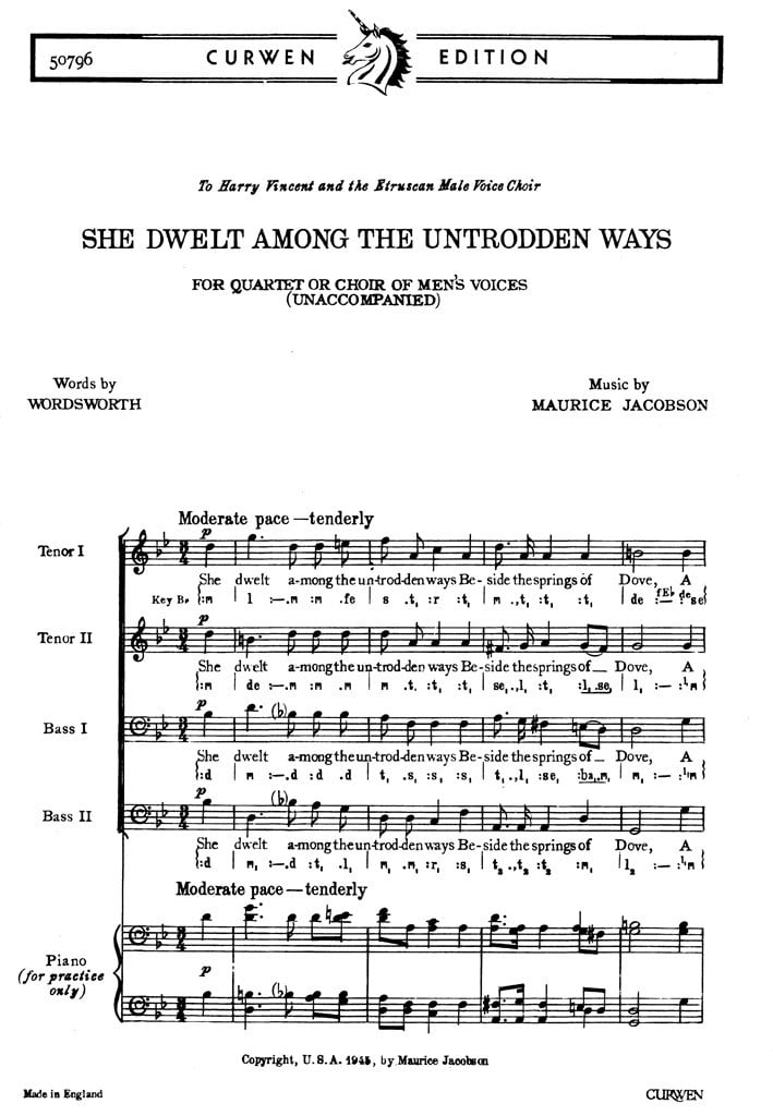 She Dwelt Among The Untrodden Ways