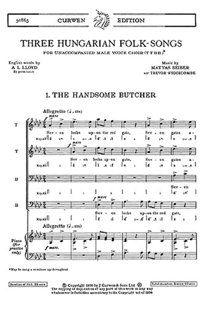 Three Hungarian Folk Songs