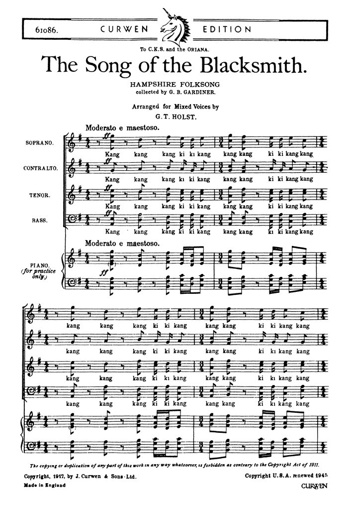 The Song Of The Blacksmith