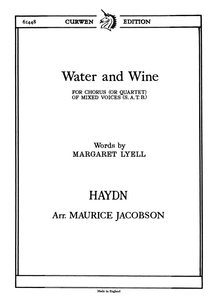 Water and Wine