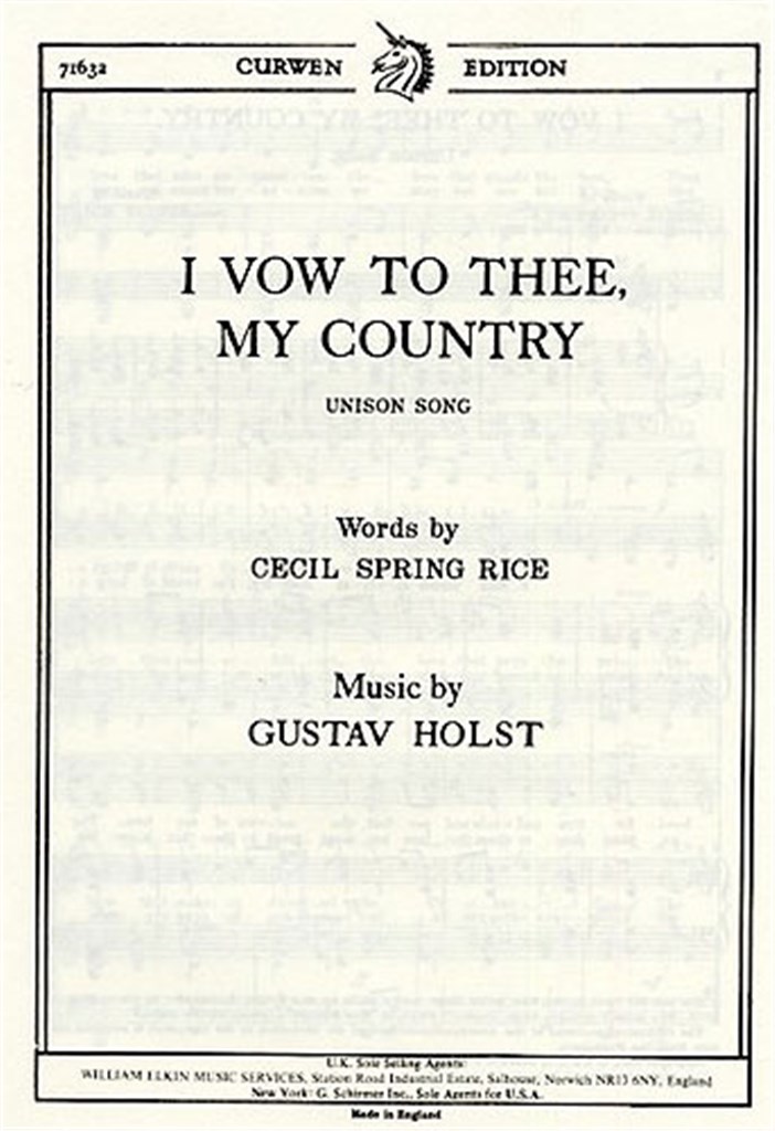 I Vow To Thee My Country