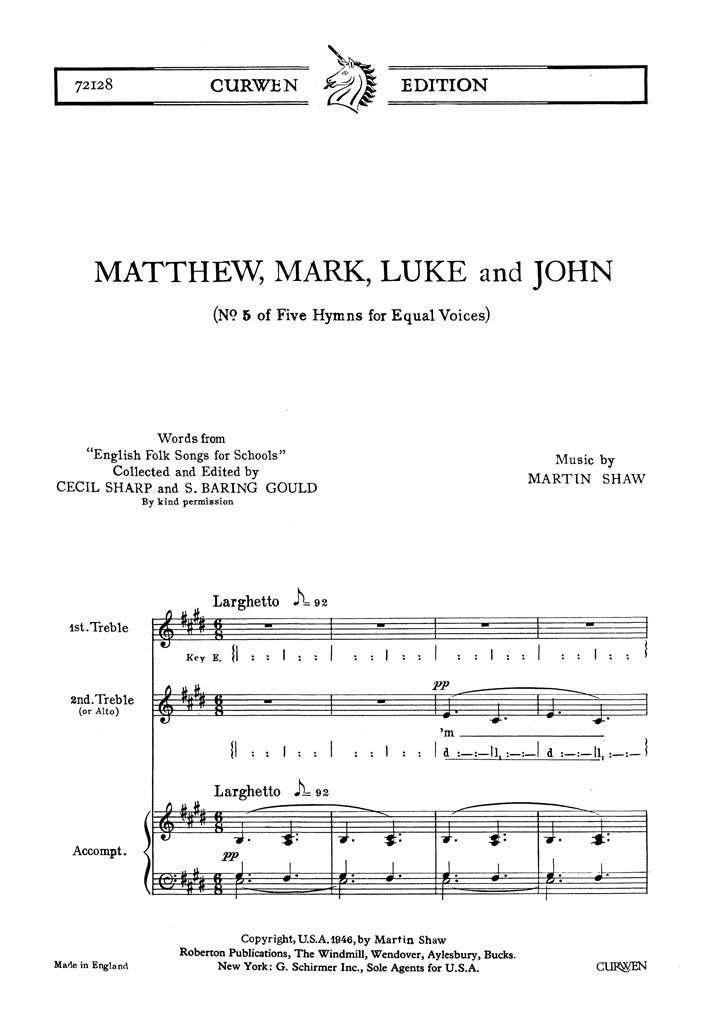 Matthew, Mark, Luke and John