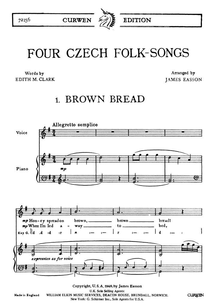 Four Czech Folksongs