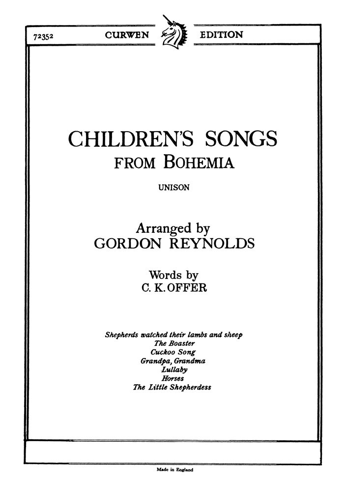 Childrens Songs From Bohemia