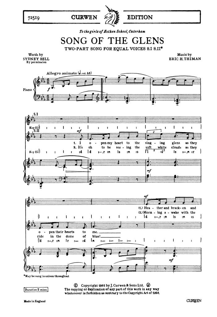 Song Of The Glens