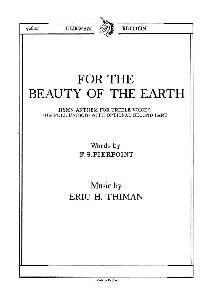 For The Beauty Of The Earth