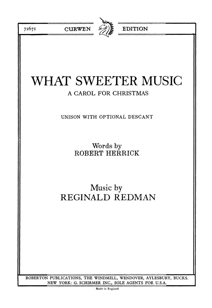 What Sweeter Music