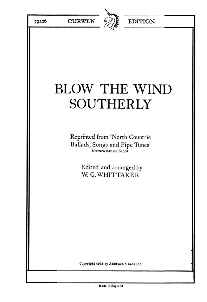 Blow The Wind Southerly