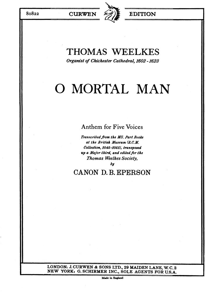 O Mortal Man