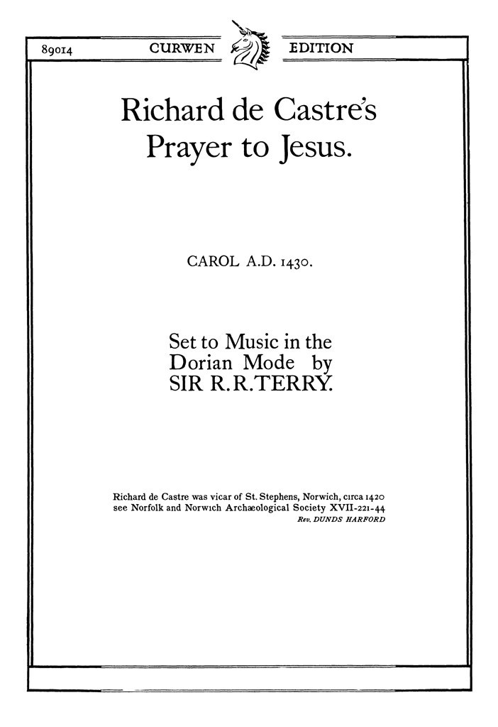Richard De Castres Prayer To Jesus