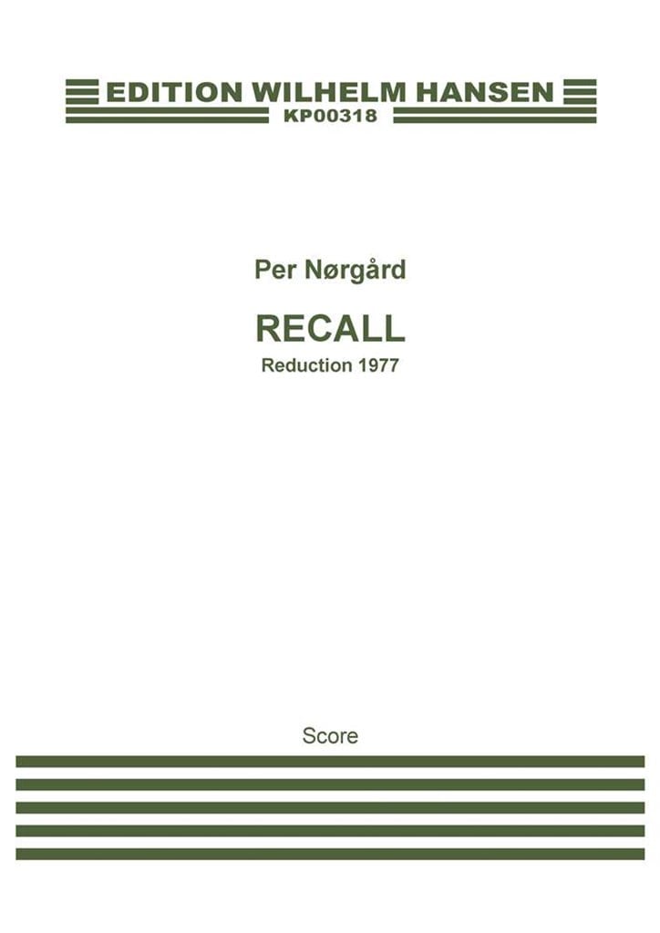 'Recall' Concerto For Accordion And Orchestra