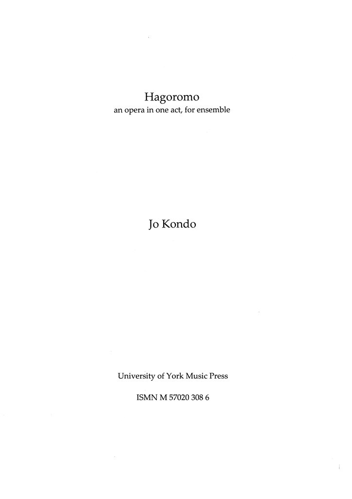 Hagoromo - Score