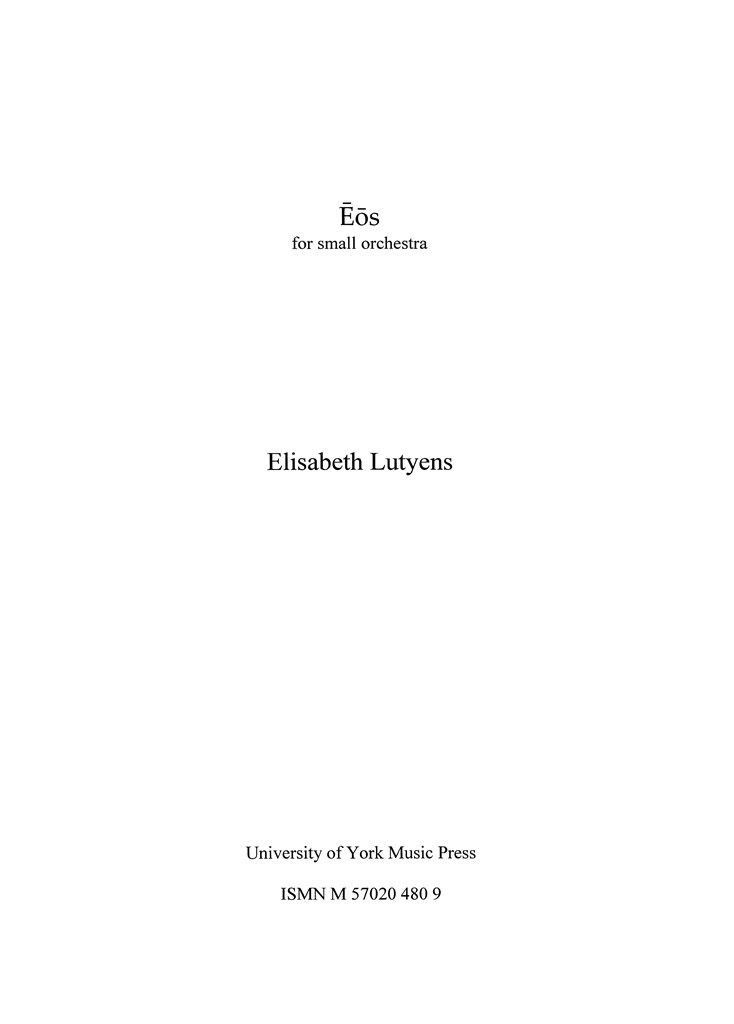 Eos Op.101