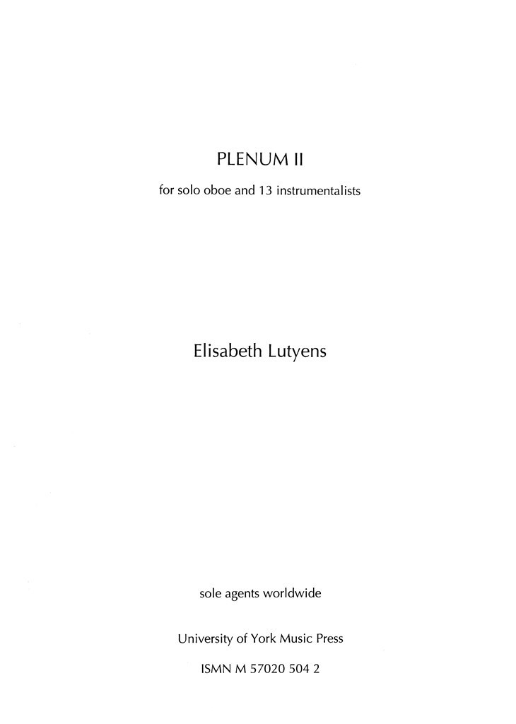 Plenum II Op.92