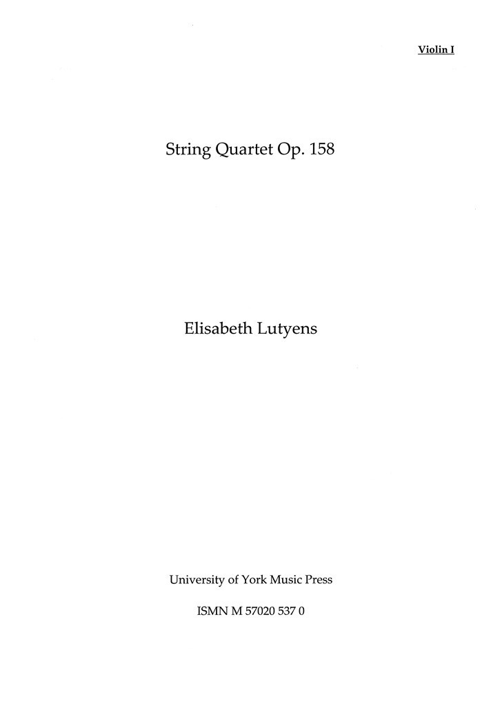 String Quartet Op.158