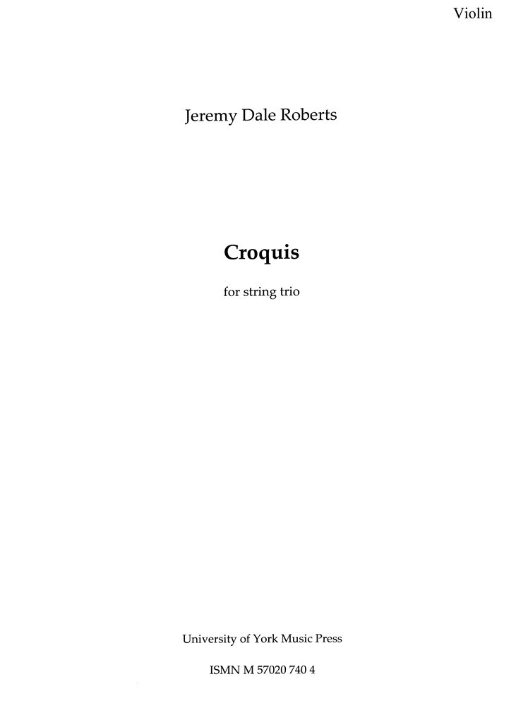 Croquis - Set Of 3 Performing Scores