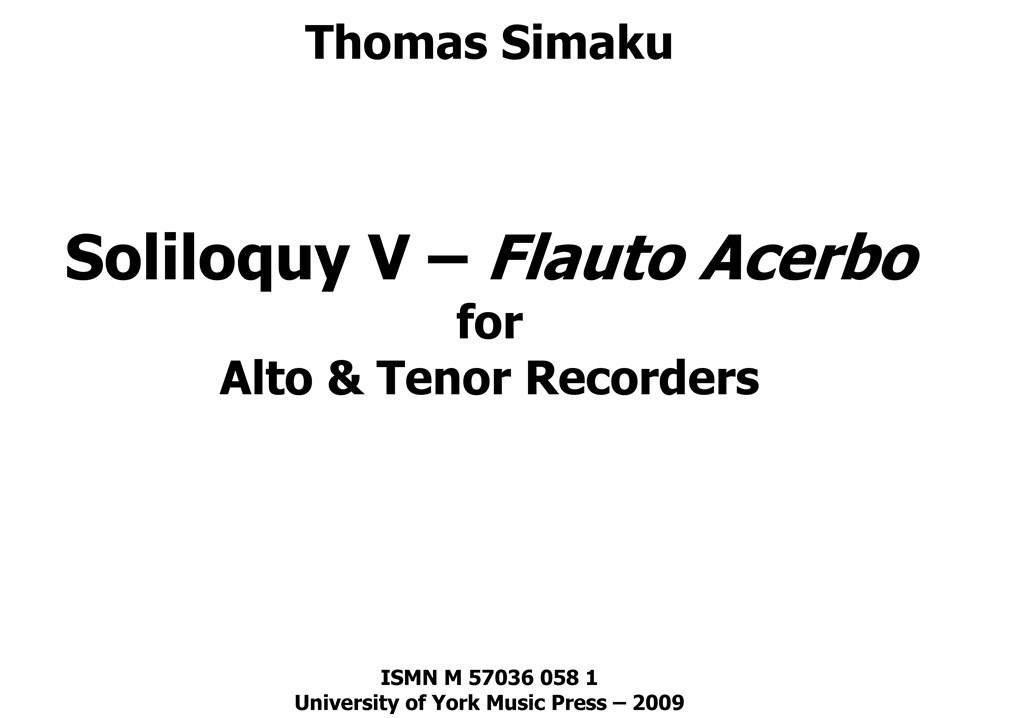 Soliloquy V