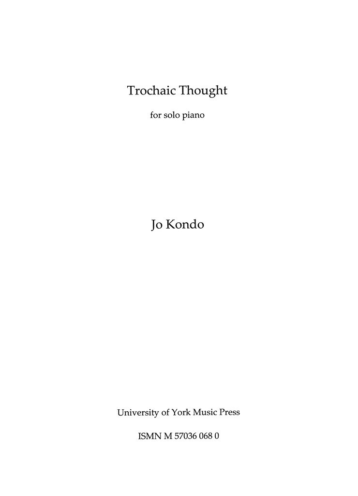 Trochaic Thought
