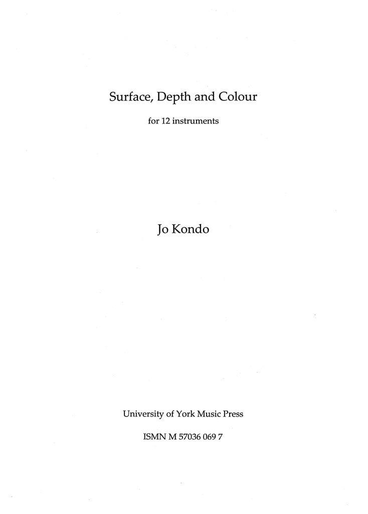 Surface, Depth And Colour