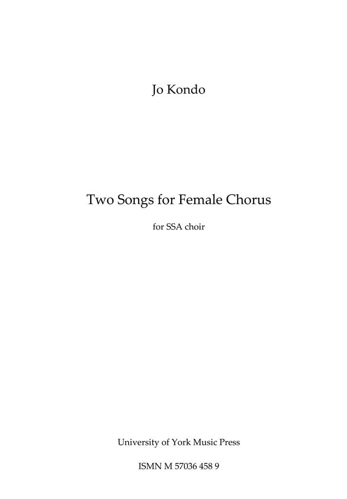 Two Songs For Female Chorus