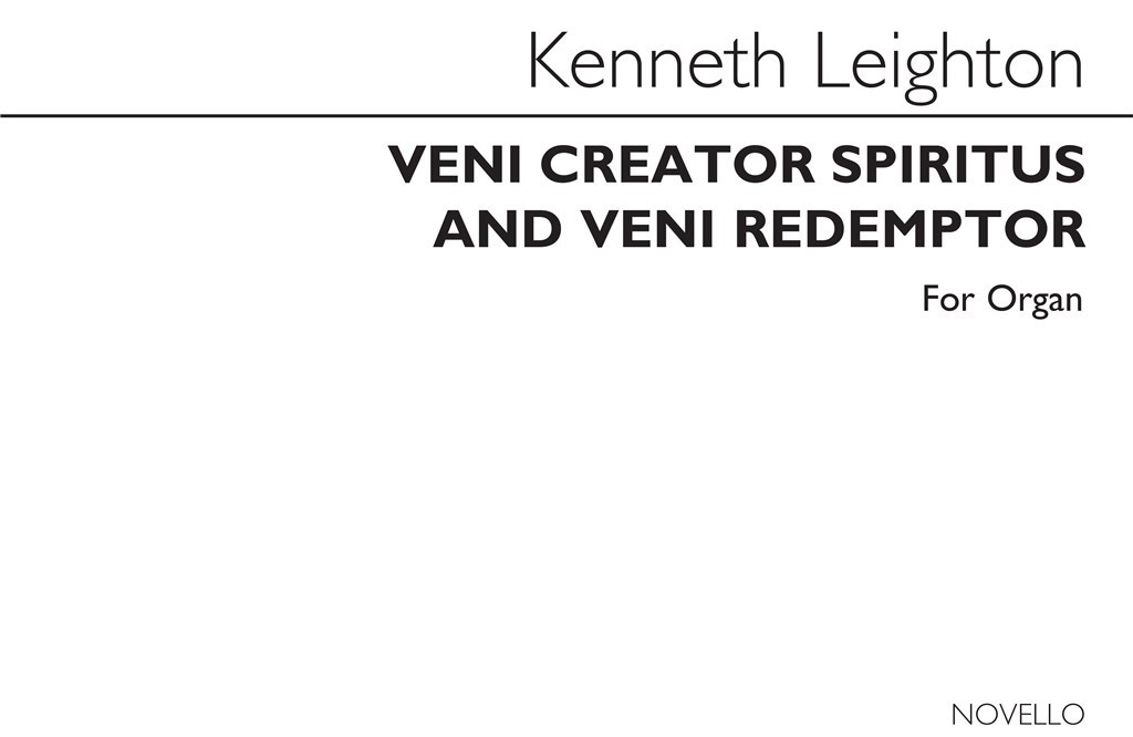 Veni Creator Spiritus And Veni Redemptor For