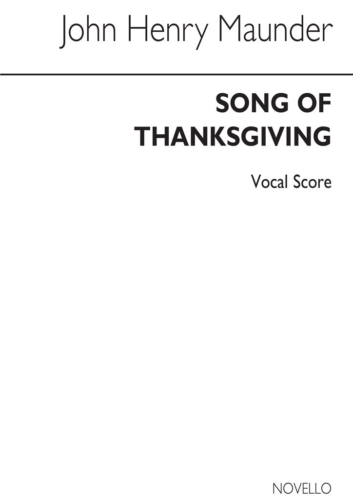 Song Of Thanksgiving