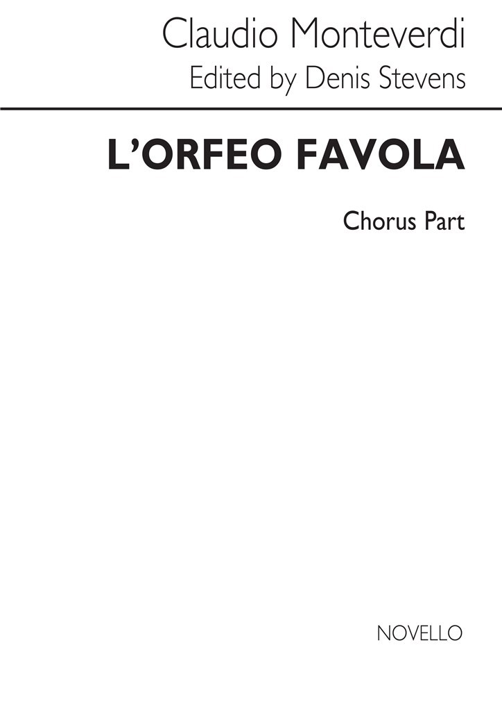 Claudio Monteverdi L'Orfeo Choral Part