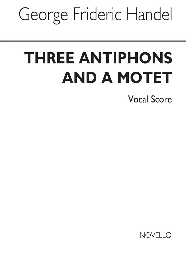 Three Antiphons And A Motet For Vespers