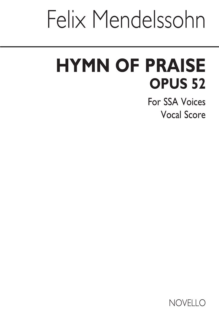 Hymn Of Praise (SSA)