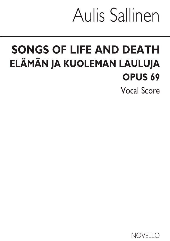 Songs Of Life And Death Op.69