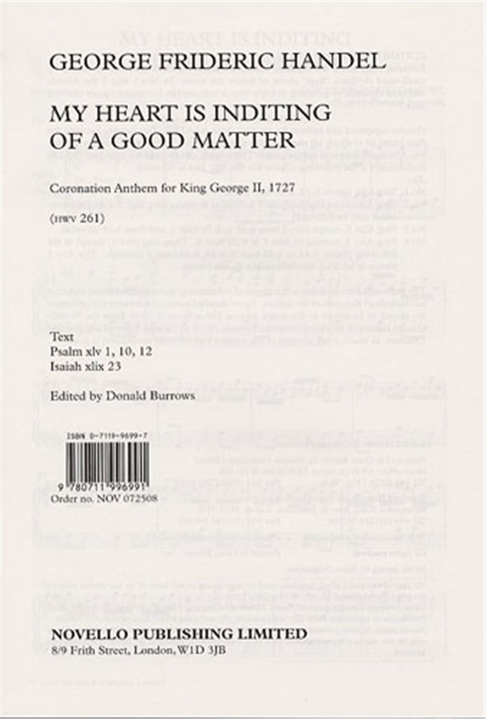 My Heart Is Inditing Of A Good Matter