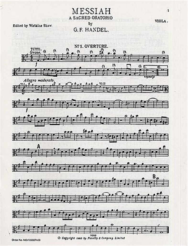 Messiah (Viola Part)