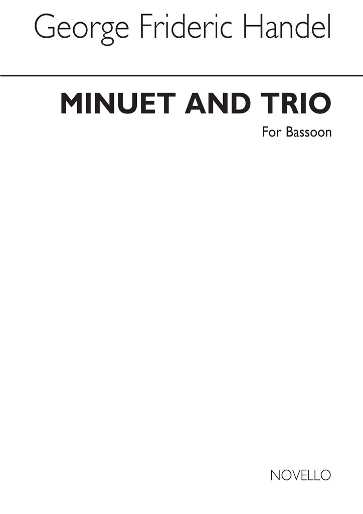 Gf Minuet & Trio From Fireworks Music Lw5 Bsn