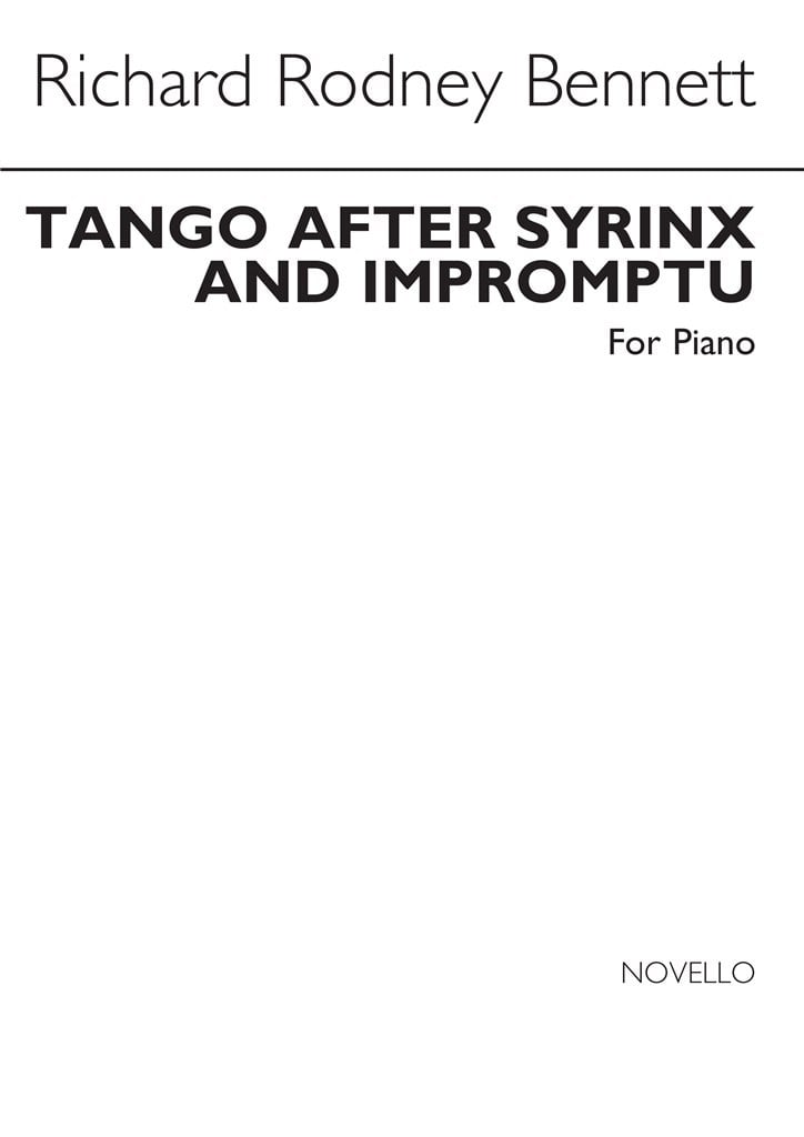 Tango After Syrinx And Impromptu For Piano