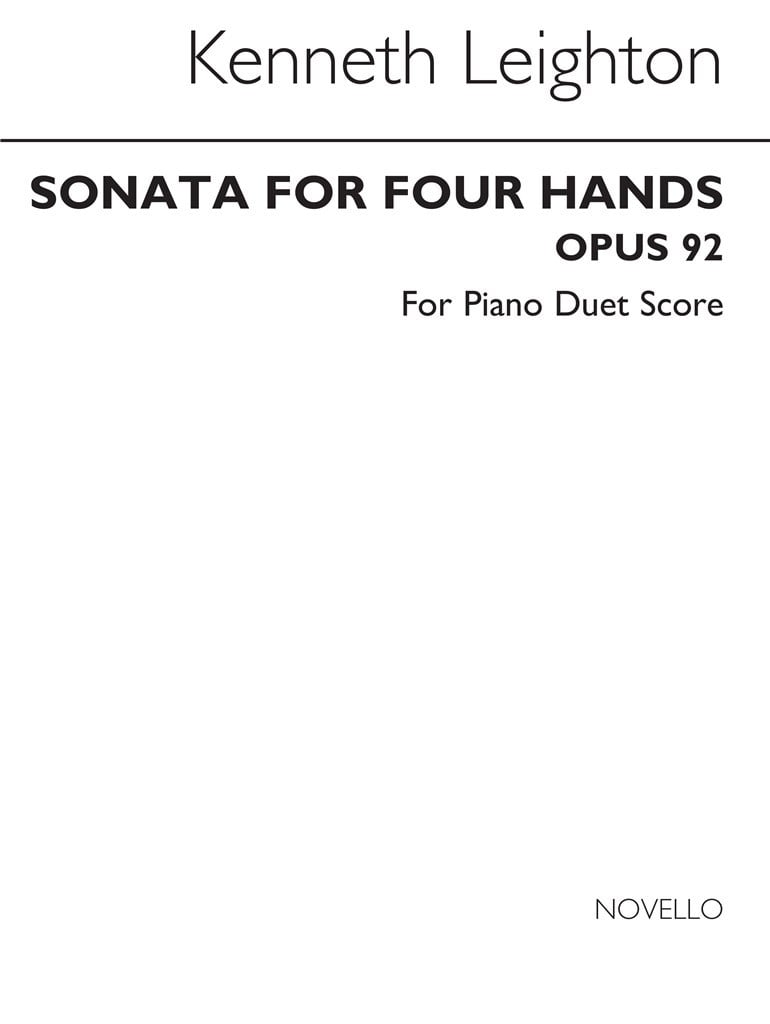Sonata For Four Hands Op. 92