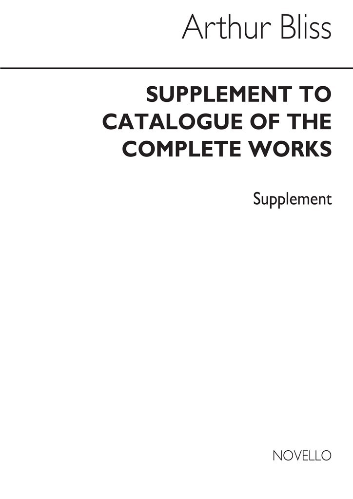 Catalogue Of The Complete Works